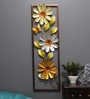 Iron Framed Leaf Wall Art In Gold