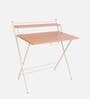 Metal Foldable Study Table in Steam Beech Finish