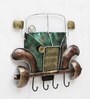 Metal Front Car Wall Art With Key Holder