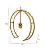 Metal Gold Double Ring Wall Clock