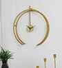 Metal Gold Double Ring Wall Clock