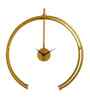 Metal Gold Double Ring Wall Clock