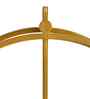 Metal Gold Double Ring Wall Clock