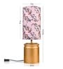 Metal Golden Table Lamp With Creeper Print Shade