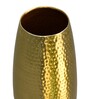 Gold Metal Hammered Flower Vases Set of 1