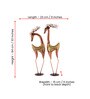Brown Metal Hancrafted Deer Figurines Showpiece Set Of 2