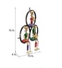 Metal Handpainted  Wall Hanging Decorative 3 Ring Musicians Frame  in Multicolour