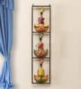 Metal Handpainted Decorative 3 Sardar Wall Hanging Frame In Multicolour