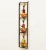 Metal Handpainted Decorative 3 Sardar Wall Hanging Frame In Multicolour