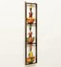 Metal Handpainted Decorative 3 Sardar Wall Hanging Frame In Multicolour