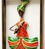 Metal Handpainted Decorative 3 Sardar Wall Hanging Frame In Multicolour