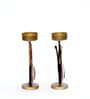 Metal Handpainted Decorative Duck Tlight Set of 2