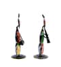 Metal Handpainted Decorative Musician (Set of 2) Human Figurine Showpiece