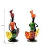 Metal Handpainted Decorative Musician (Set of 2) Human Figurine Showpiece