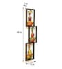 Metal Handpainted Decorative Zik Zak 3 Sardar Wall Hanging Frame In Multicolour