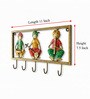 Metal handpainted Musician Key Holder in Multicolor