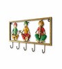 Metal handpainted Musician Key Holder in Multicolor