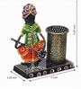 Metal handpainted Musician Pen Stand in Multicolor