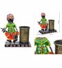Metal handpainted Musician Pen Stand in Multicolor