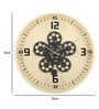 Ivory Metal Harold Modern Wall Clock