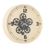 Ivory Metal Harold Modern Wall Clock
