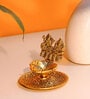 Metal Laxmi Ganesh Hand Diya