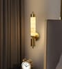 Metal LED Wall Light with Marble Finish