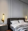 Metal LED Wall Light with Marble Finish