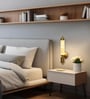 Metal LED Wall Light with Marble Finish
