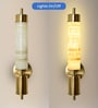 Metal LED Wall Light with Marble Finish