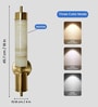Metal LED Wall Light with Marble Finish