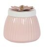 Metal Light Pink Jar Set of 2