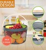 Metal Mesh Storage Basket with Handle (Black)