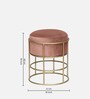 Harlan Metal Seating Stool in Champagne Colour