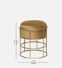 Harlan Metal Seating Stool in Light Brown Colour