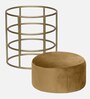 Harlan Metal Seating Stool in Light Brown Colour
