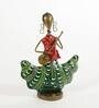 Metal Multicolour Musician Set Of 2 Figurine