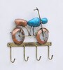 Metal Multicolour Bike Key Holder