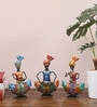 Metal Multicolour Hand Painted Musician