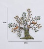 Dratal Metal Multicolour Hand Painted Tree Wall Art