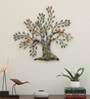Dratal Metal Multicolour Hand Painted Tree Wall Art