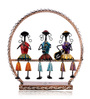 Multicolor Metal Musician Dolls Table Decor