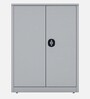 Educa Metal Office File Cabinet in Silver Grey Finish