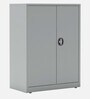 Educa Metal Office File Cabinet in Silver Grey Finish