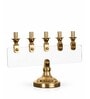 Metal Opaluxe 5-Arm Golden Candle Stand