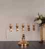 Metal Opaluxe 5-Arm Golden Candle Stand