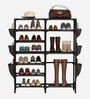 Metal Open Shoe Rack in Black Finish Metal Open Shoe Rack in Black Finish