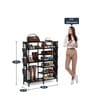 Metal Open Shoe Rack in Black Finish Metal Open Shoe Rack in Black Finish