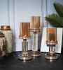 Metal Opulent Glow French Gold Candle Stand