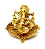 Metal Leaf Ganesha Diya